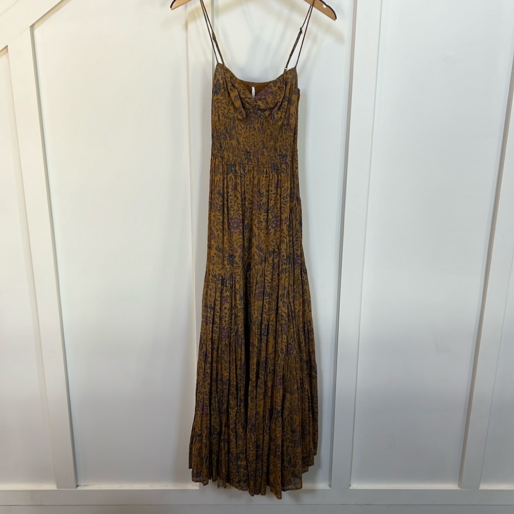 Free People Sundrenched Printed Maxi Dress